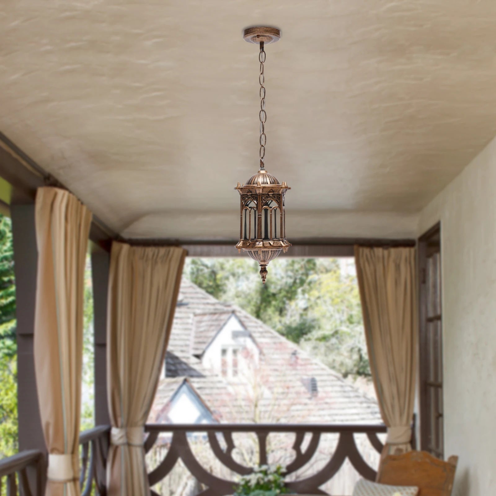 European Vintage Industrial Metal Pendant