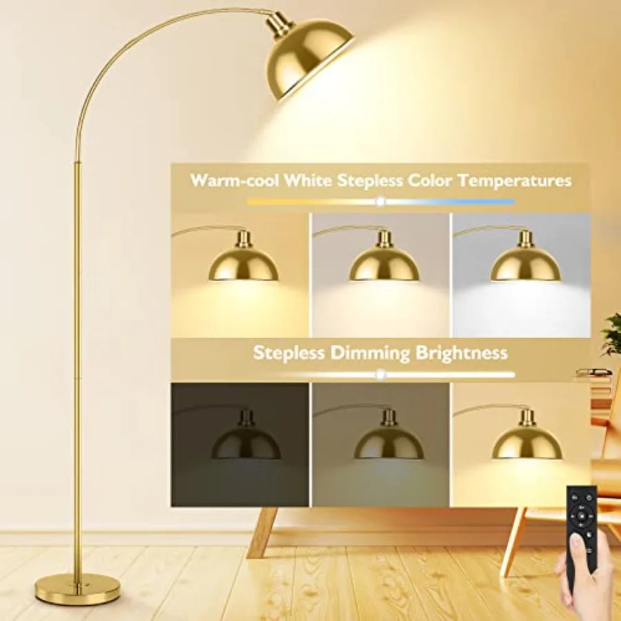 Modern Gold Arc Lamp