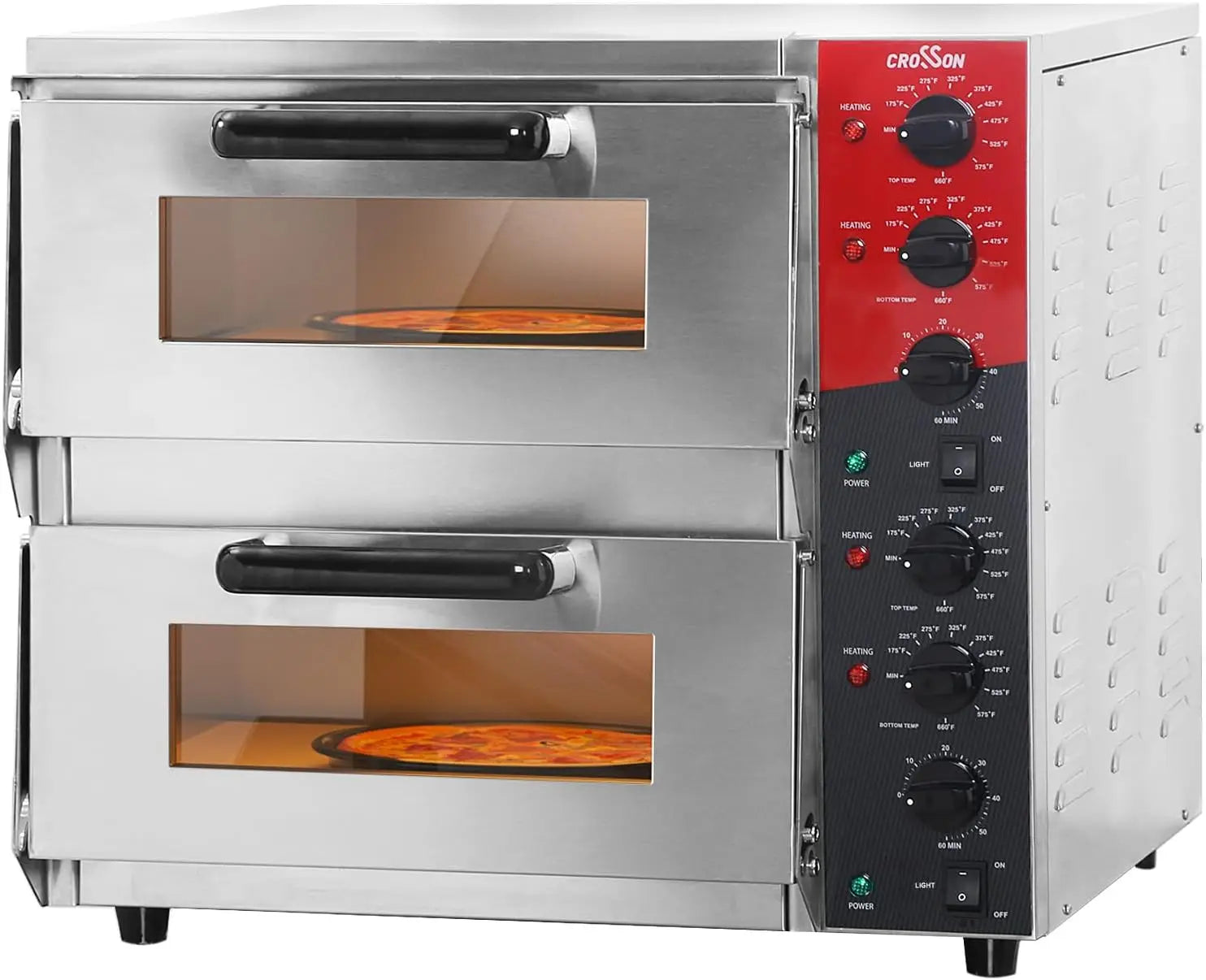 Commercial 16' Electric Pizza Oven Dual Deck
