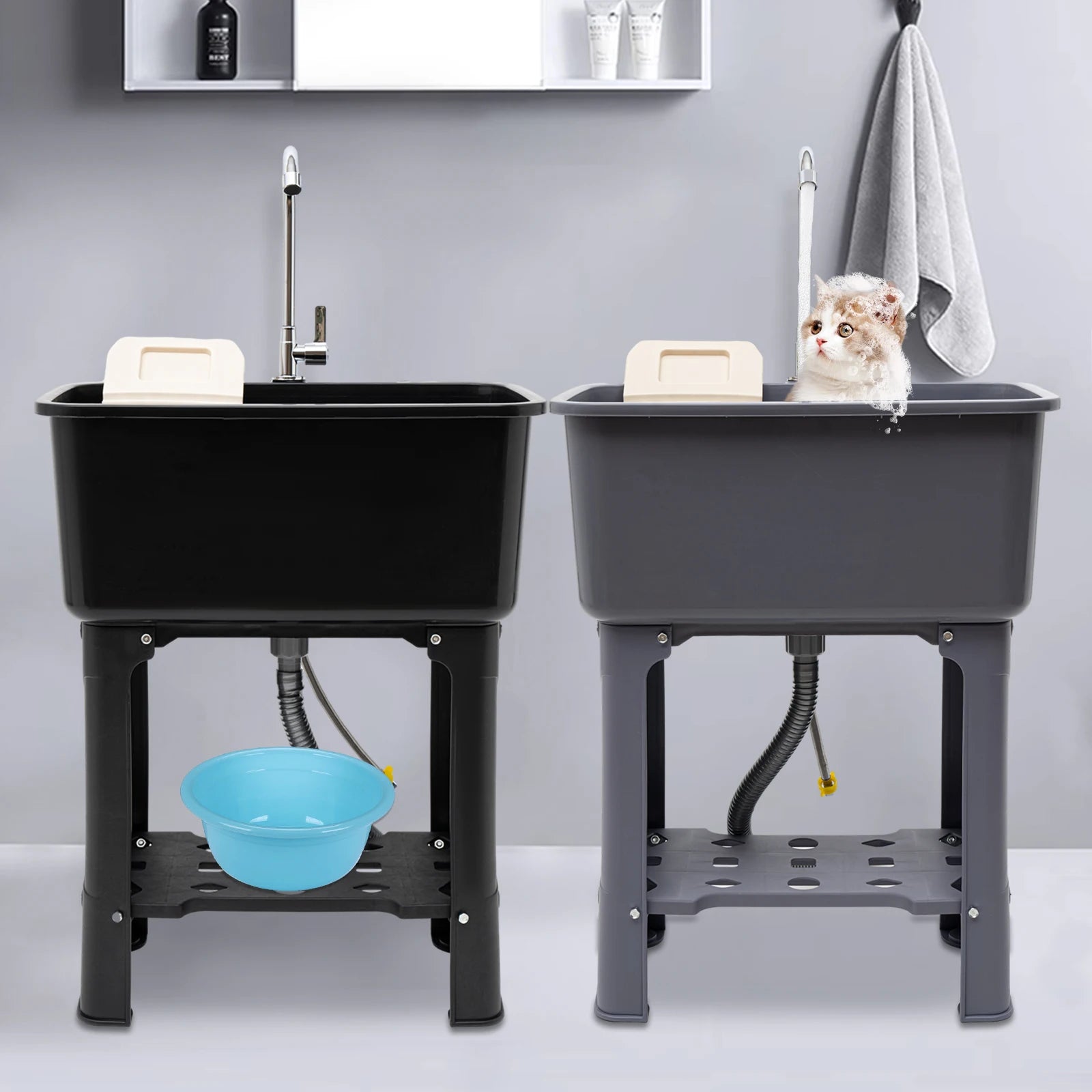 Utility Large Capacity w/360 faucet Freestanding