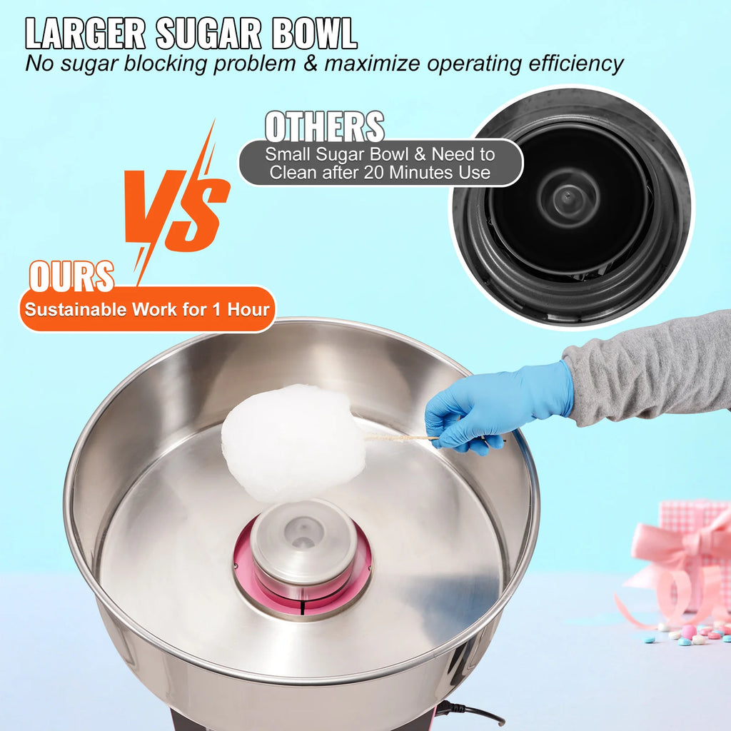Electric Cotton Candy Machine Commercial Stainless