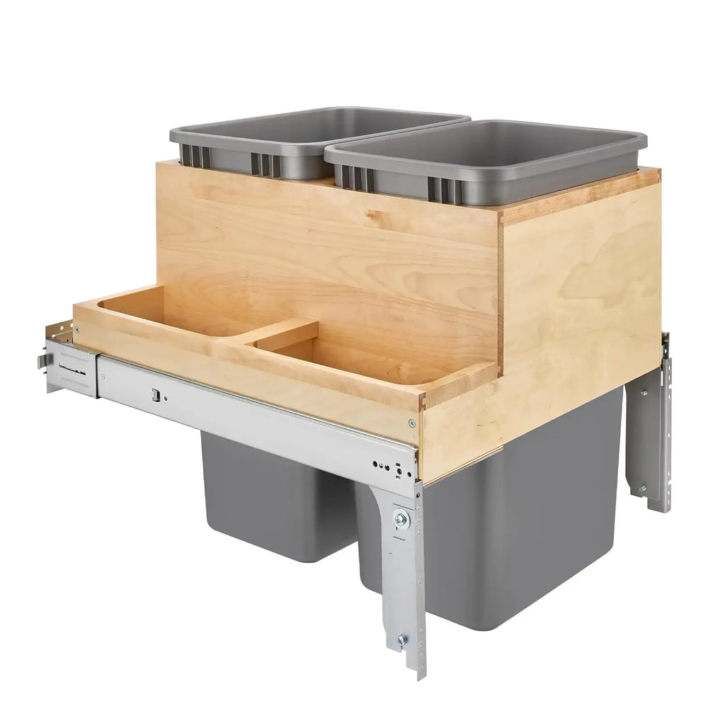 Top Mount Double Pullout Under Cabinet 50 Qrt