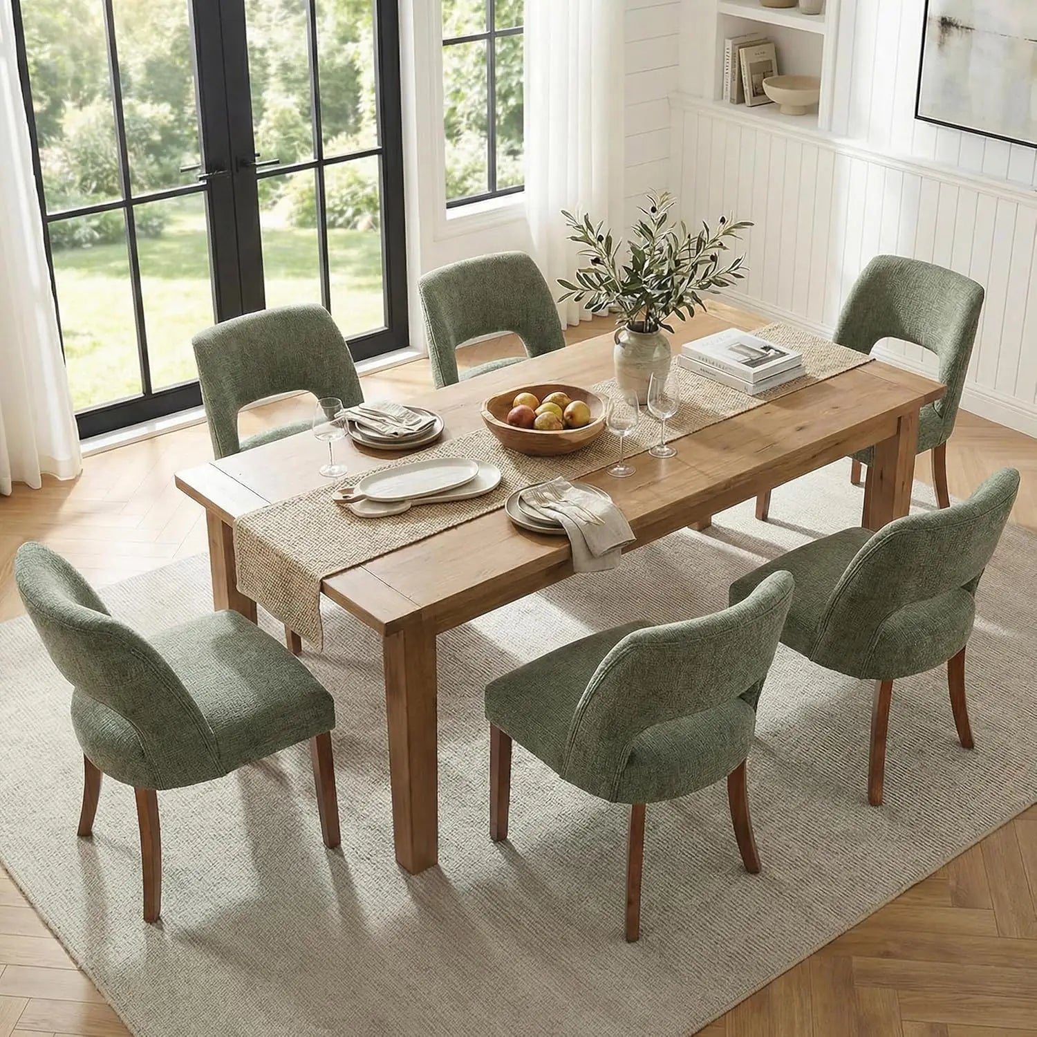 4 Mid Century Modern Upholstered
