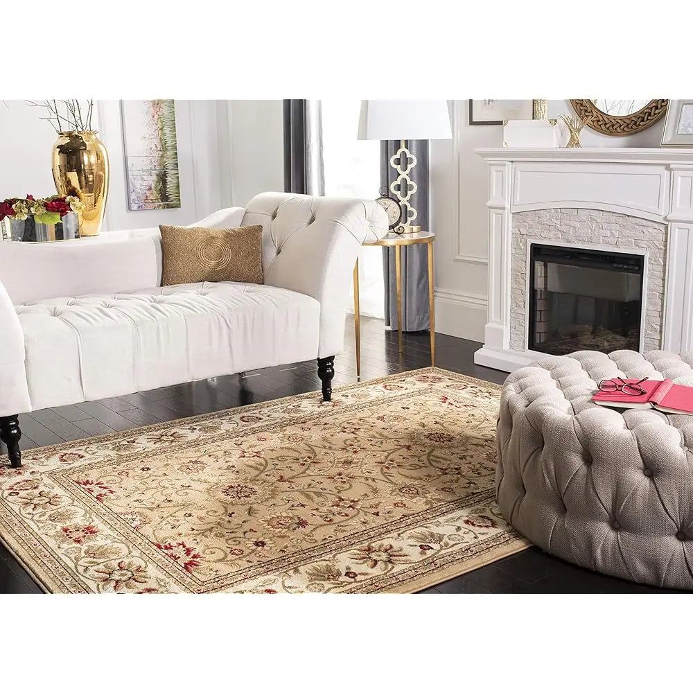 5'3"x7'6" Beige & Ivory Traditional Oriental