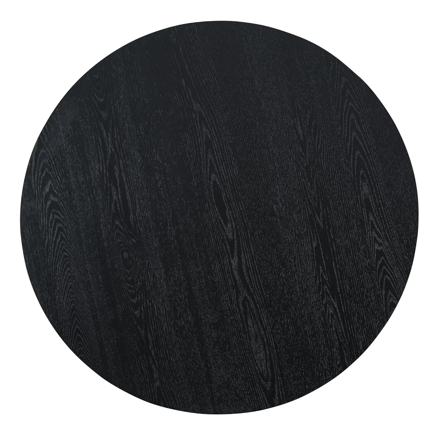 45" Round Wooden  Retro Style  Black