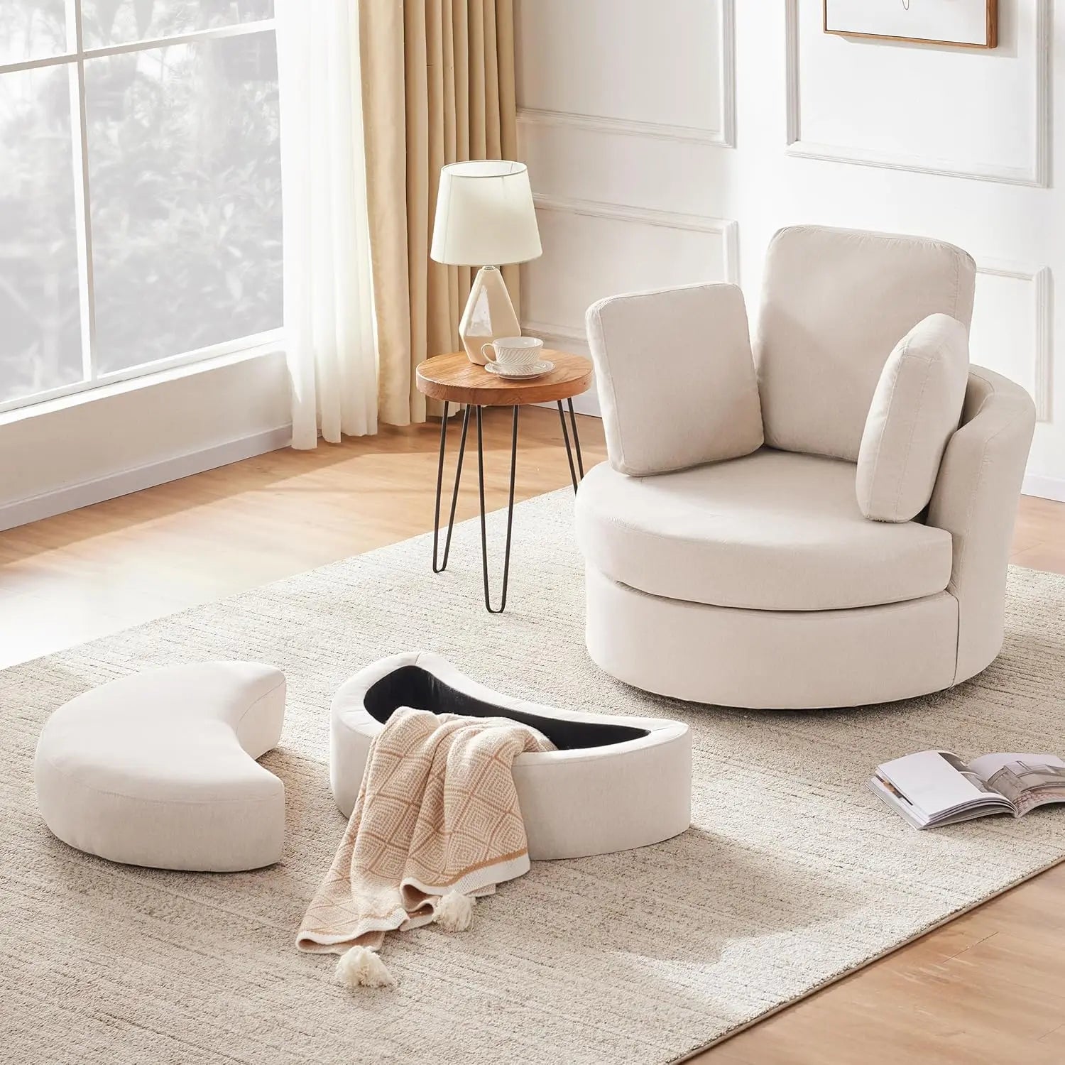 39' Swivel Accent Chair
