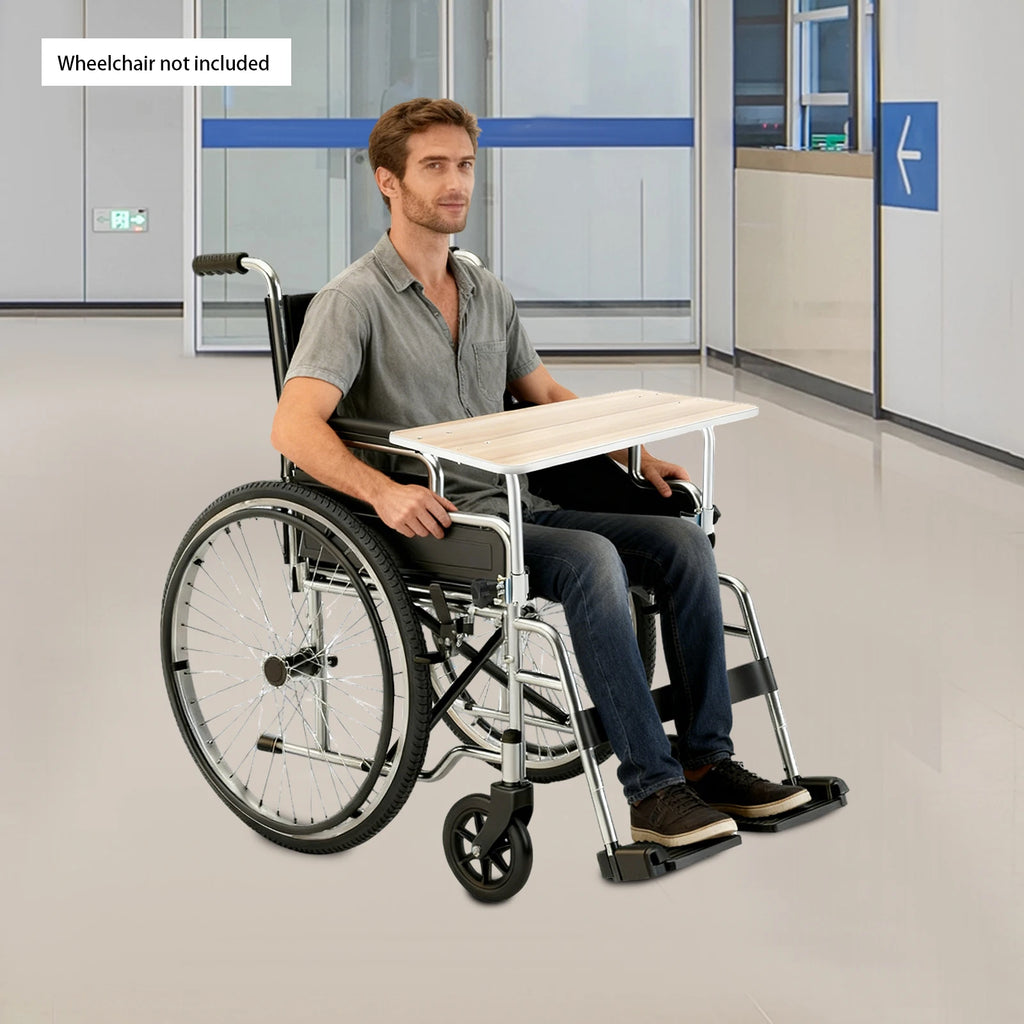 Portable Wooden Wheelchair Tray Table