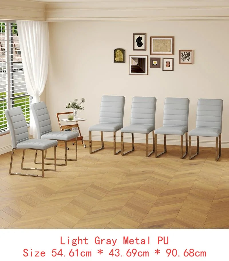 6 Heavy-Duty Thick Cushion Iron Frame