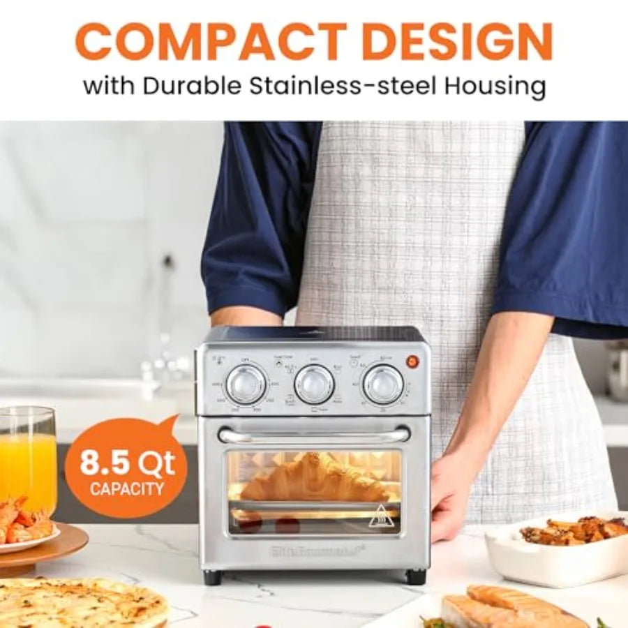 8.5Qt Air Fryer Oven W/Convection Stainless 800-Watts