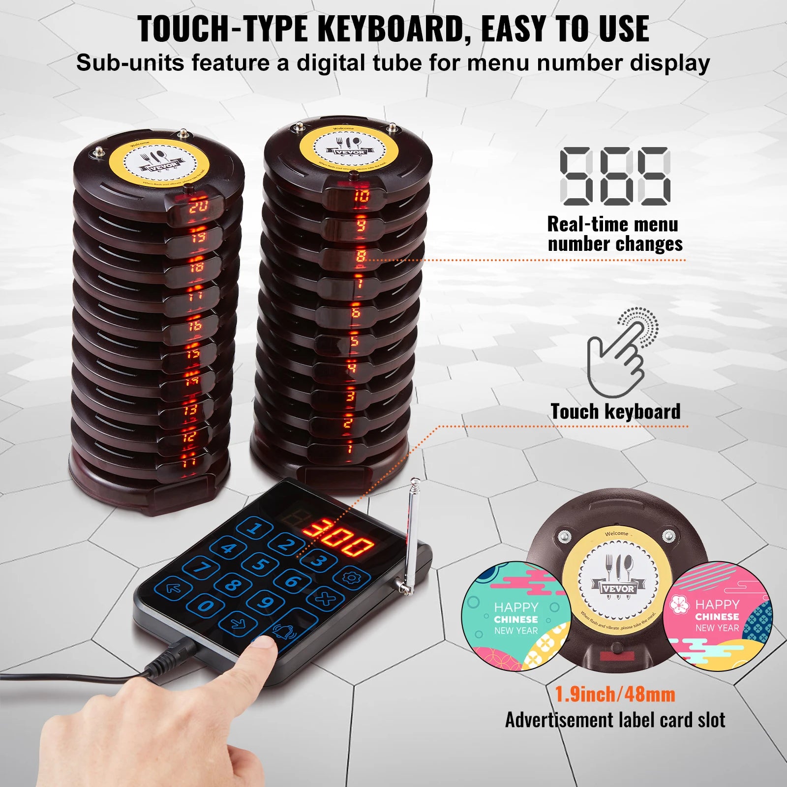 Restaurant Pager System Wireless Long Range