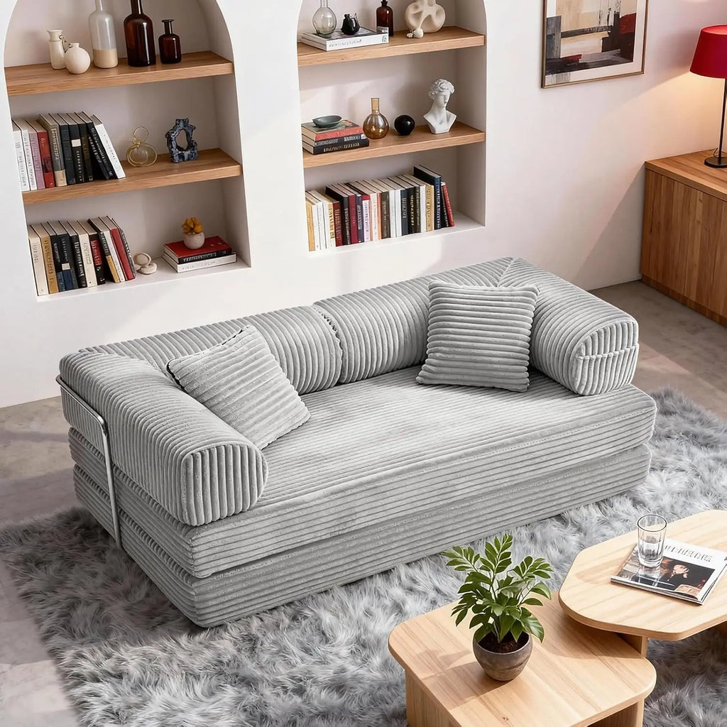 76.77 Inch Convertible Sofa Bed