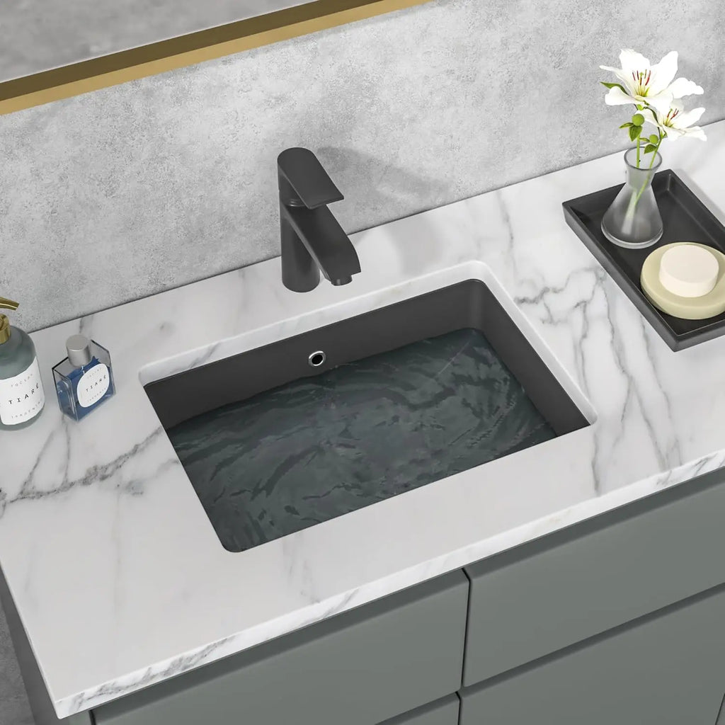 Modern Ceramic Undermount Sink 21x15