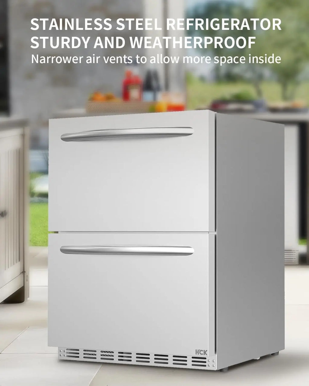 24" Under Counter Refrigerator, Outdoor