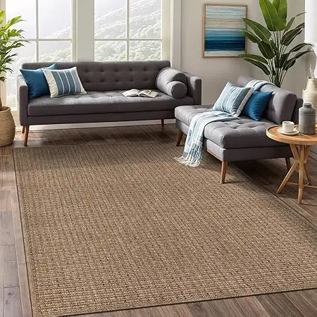 5x7 Natural Jute Durable Outdoor/Indoor