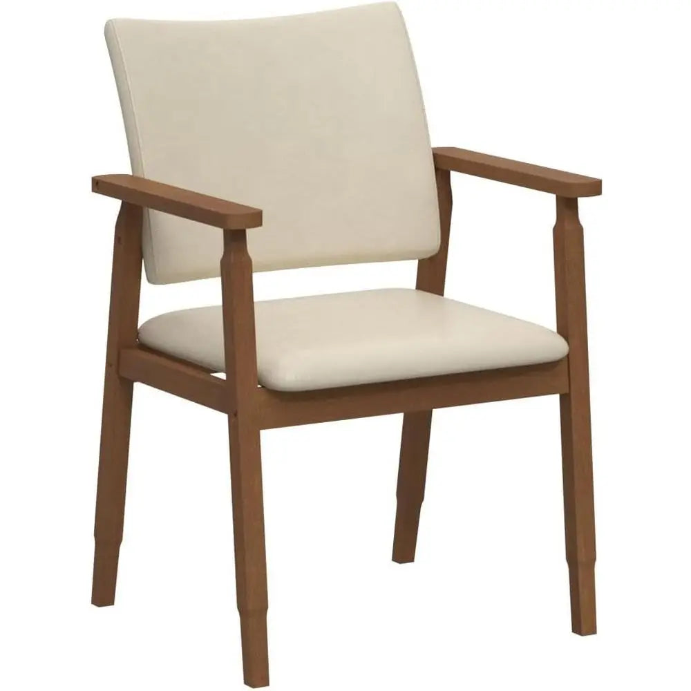w/ Armrest 2 leather Upholstered