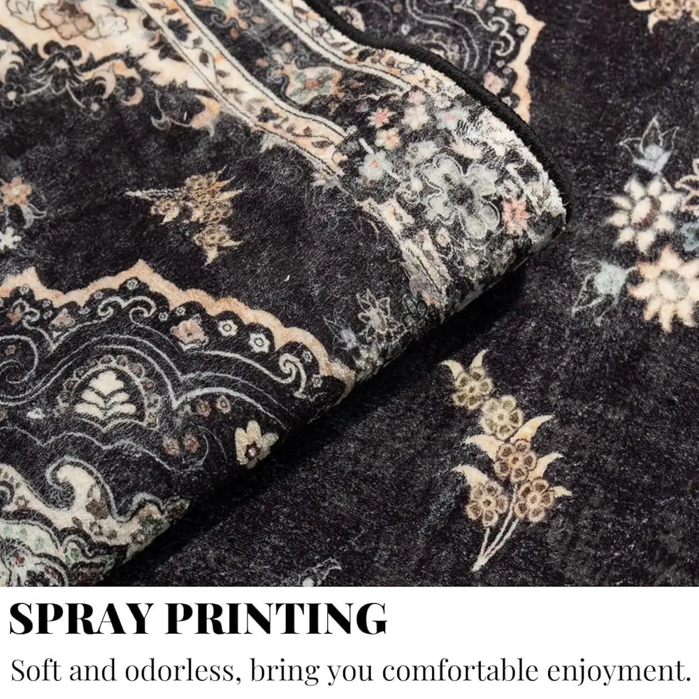6x9 Washable Boho Vintage
