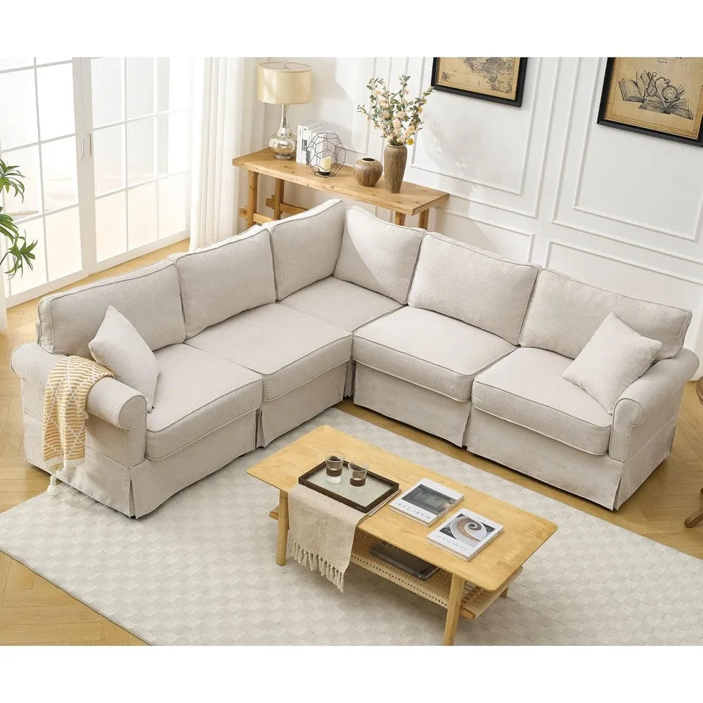 L-Shaped Sectional 5-Seater
