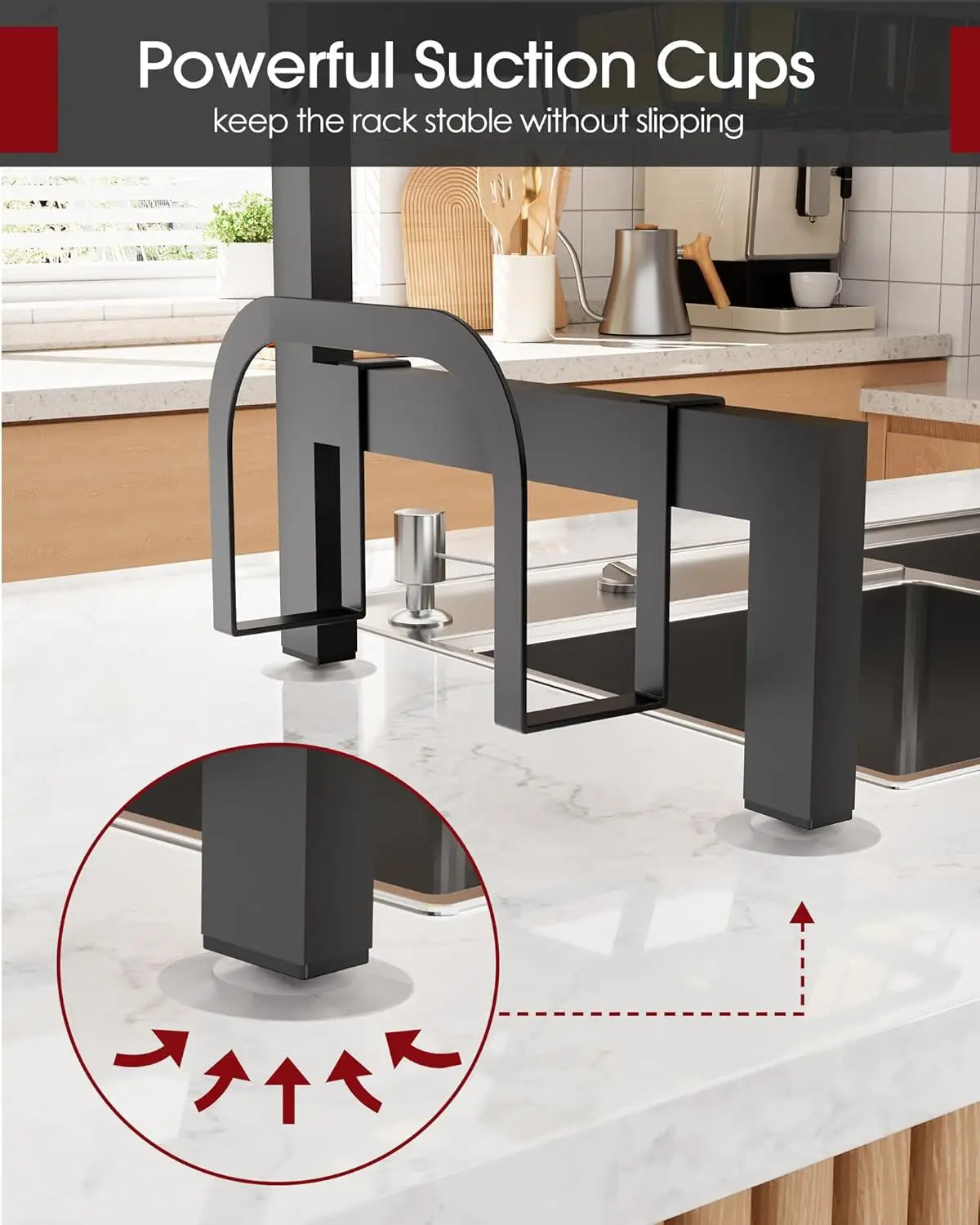 Over the Sink Dish Rack, Expandable 2-Tier