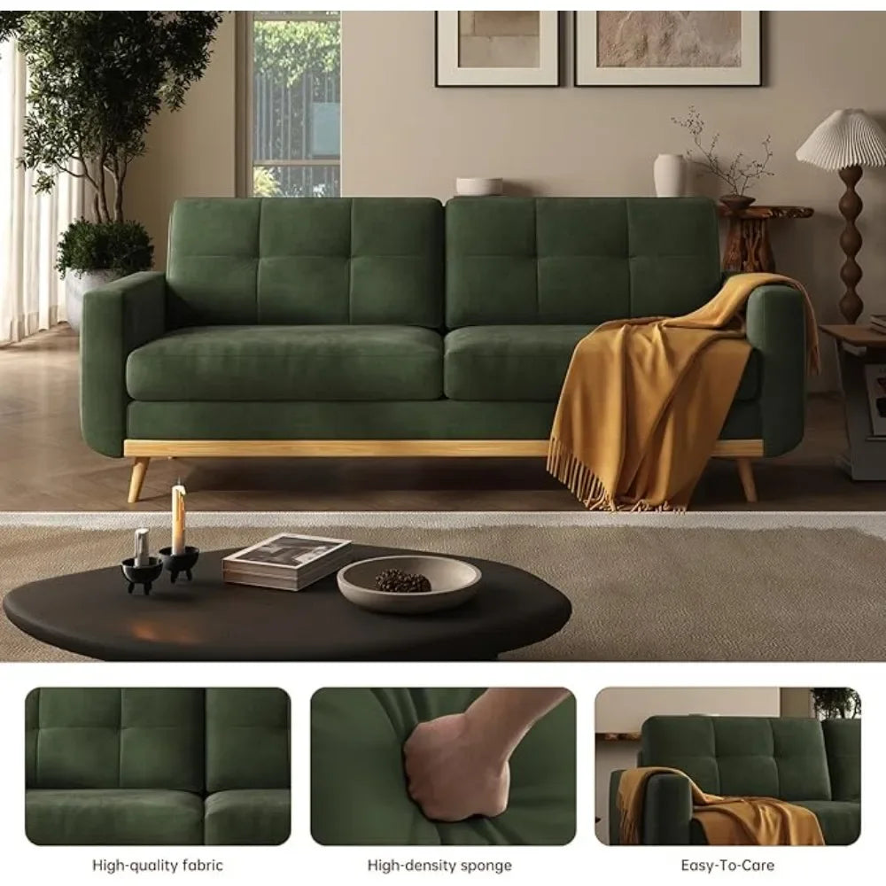 MCM Loveseat Button Tufted