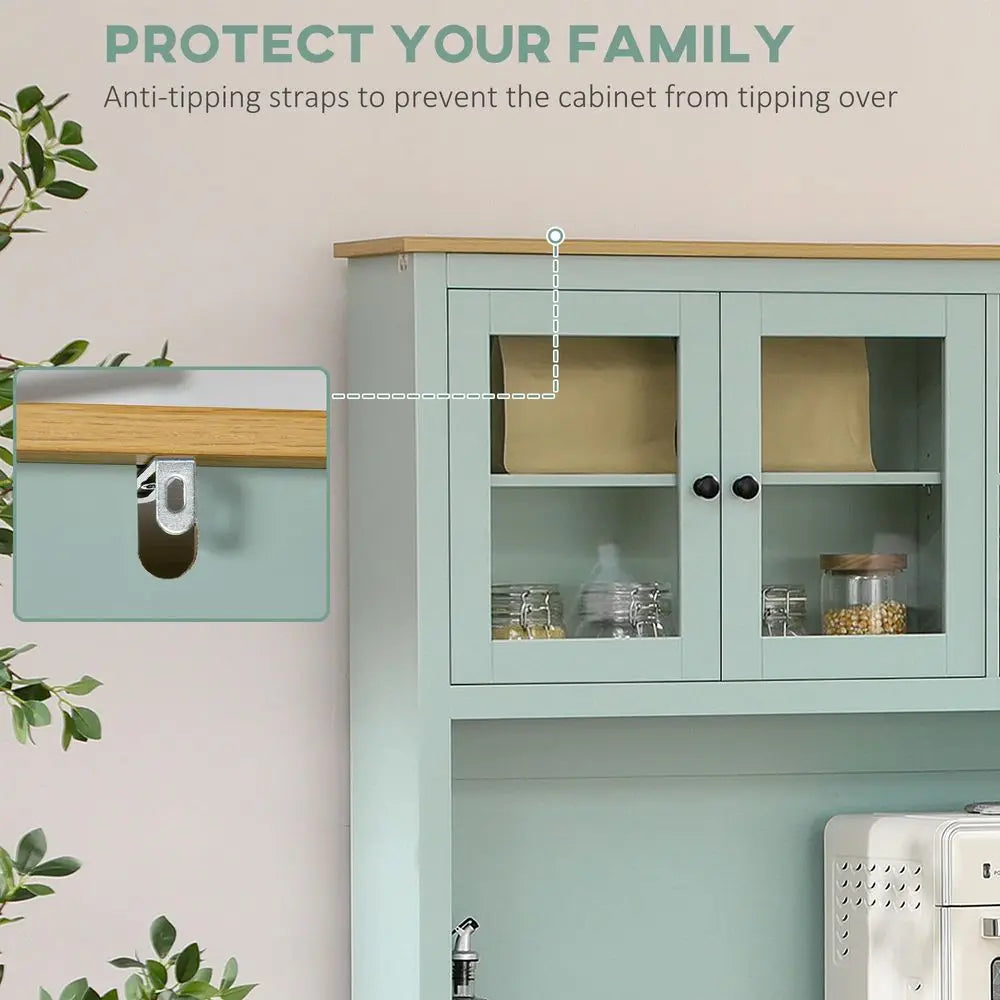Kitchen Pantry Storage, MW Stand, 71 Open Countertop