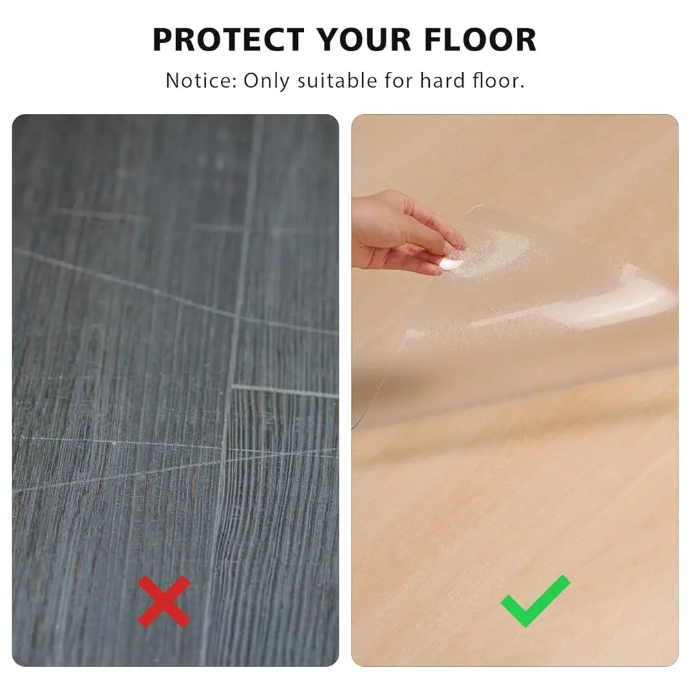 8x12 Clear Floor Mat Non-Slip