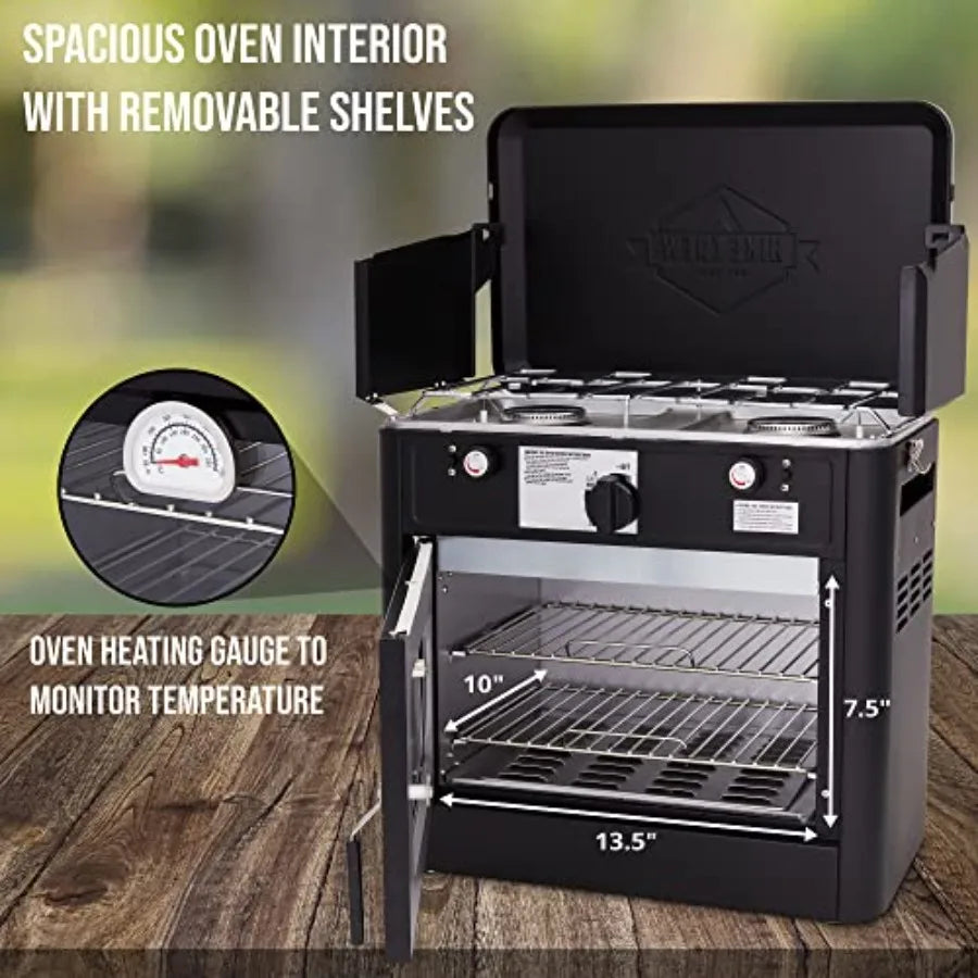 Outdoor Gas Camping Oven w/Carry Bag