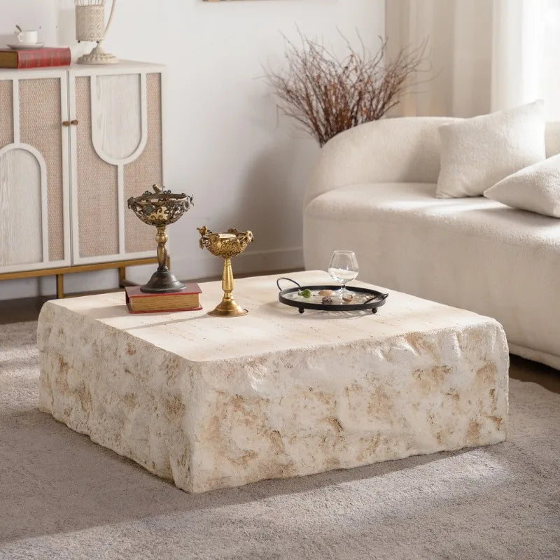 Natural Stone Square Coffee Table