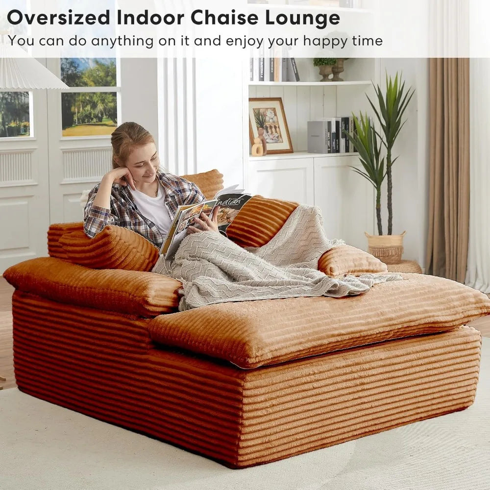 50" Oversized Chaise Lounge