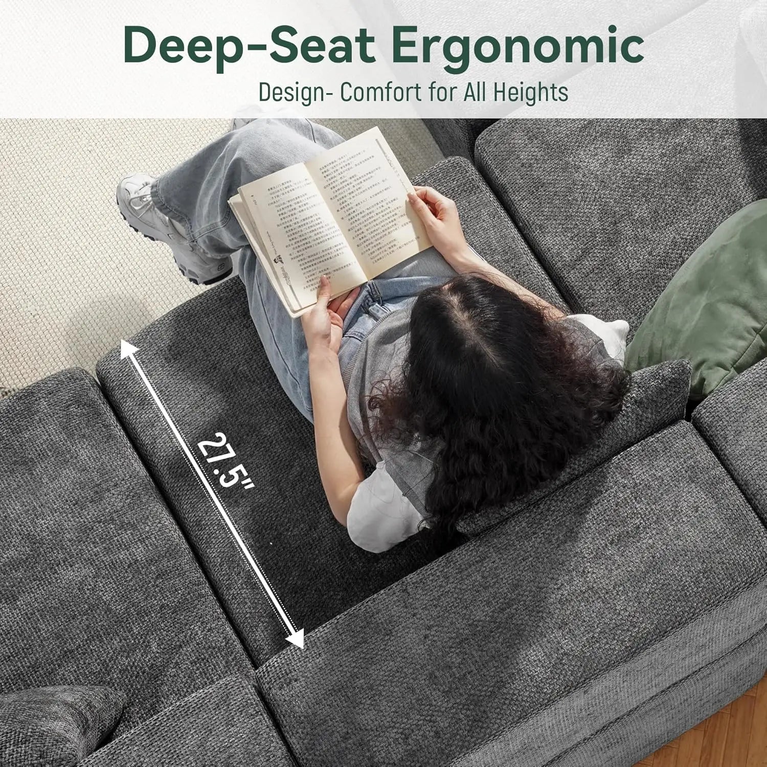 Modular Sectional 130'' 4 Seater