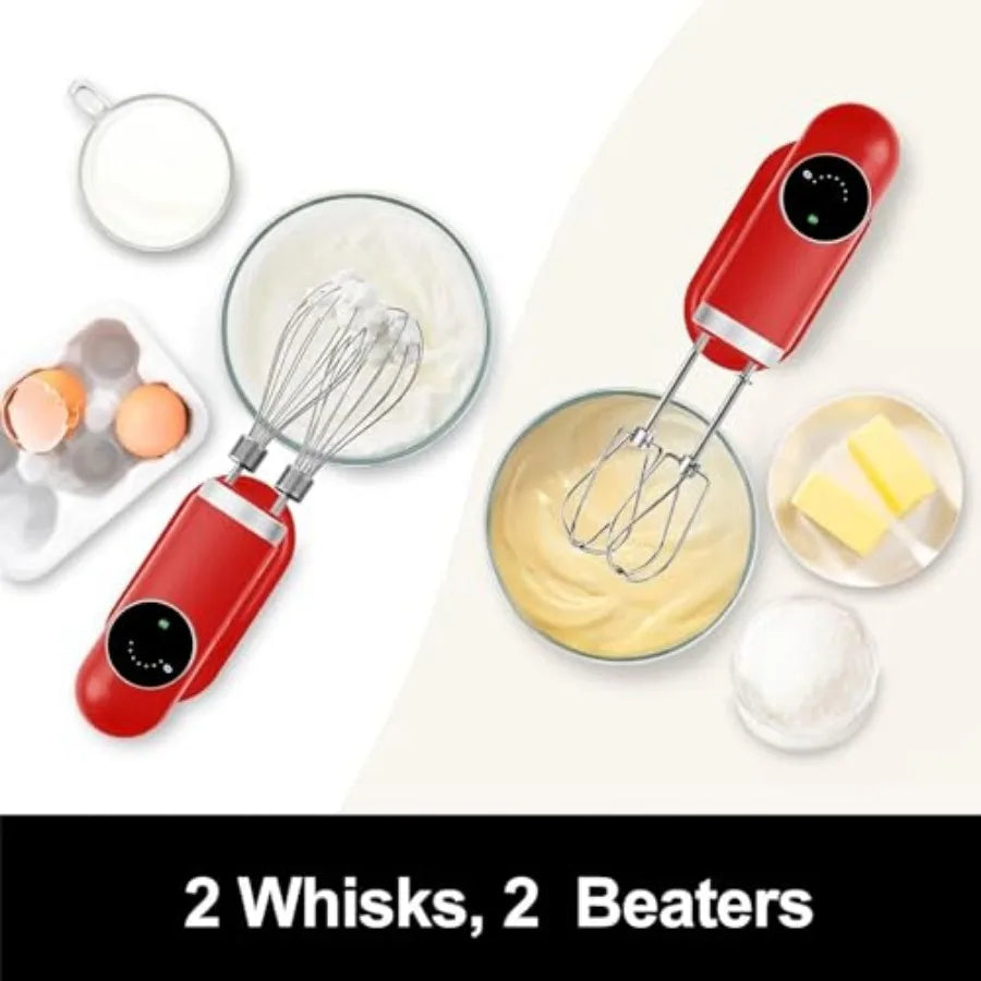 Cordless Rechargeable Hand Mixer Handheld