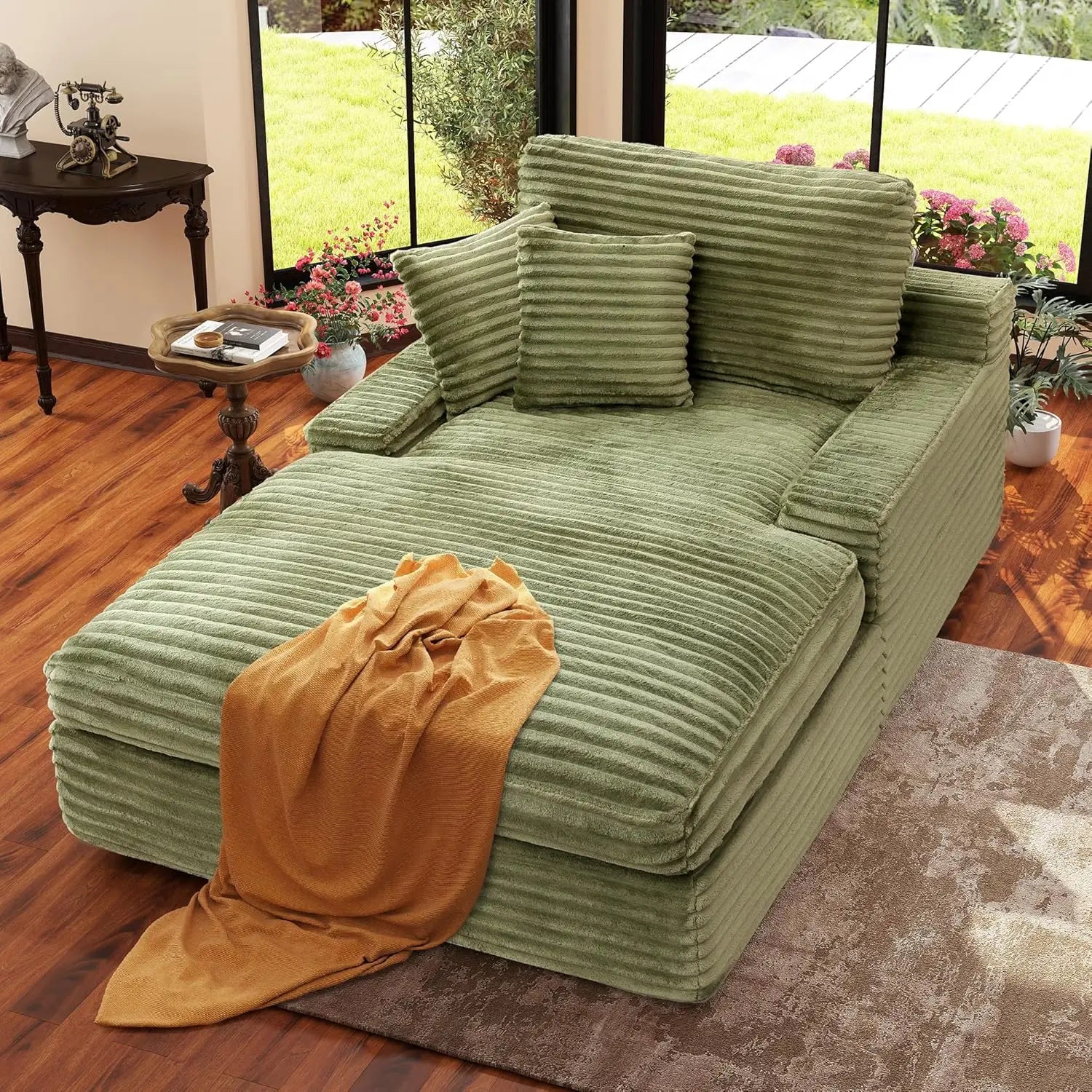 71.3" Chaise Lounge Chair Indoor