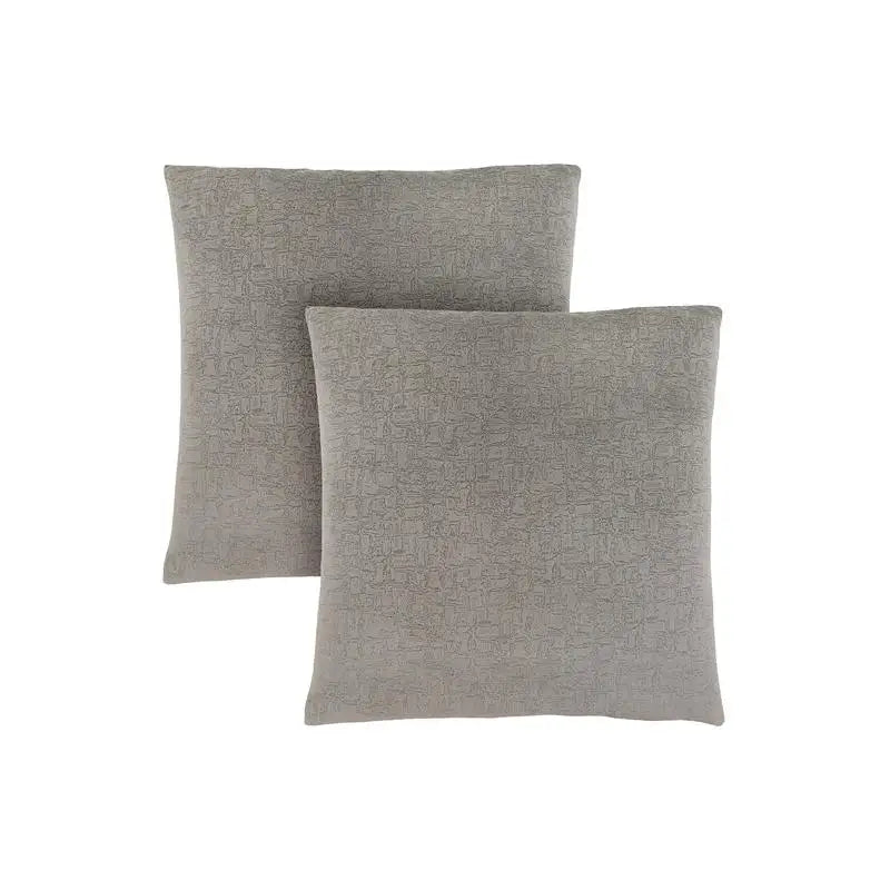 2 Decorative Throw Pillows Grey