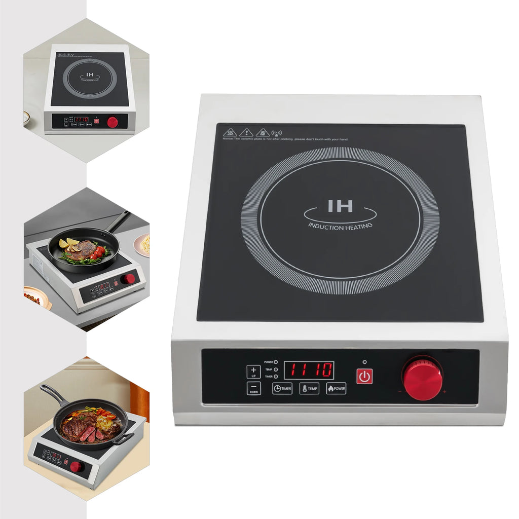 3500W Stainless Tabletop Induction Cooktop,110V