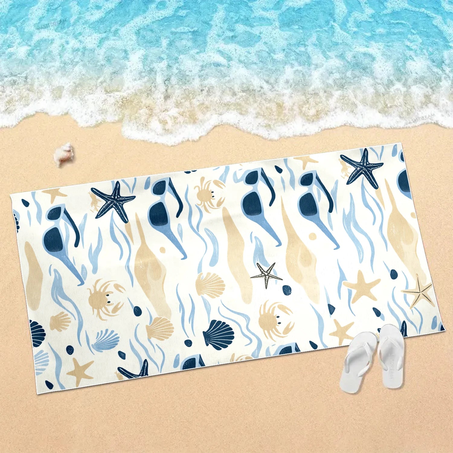 Ocean Pattern Beach Towel