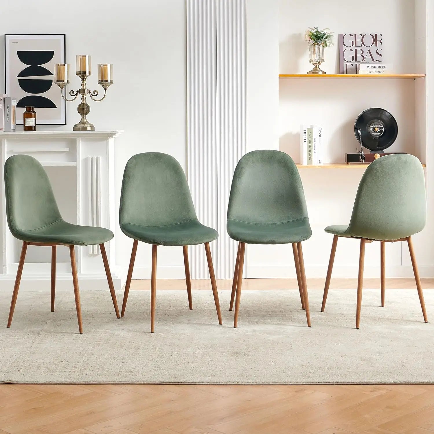 4 Modern w/Metal Legs