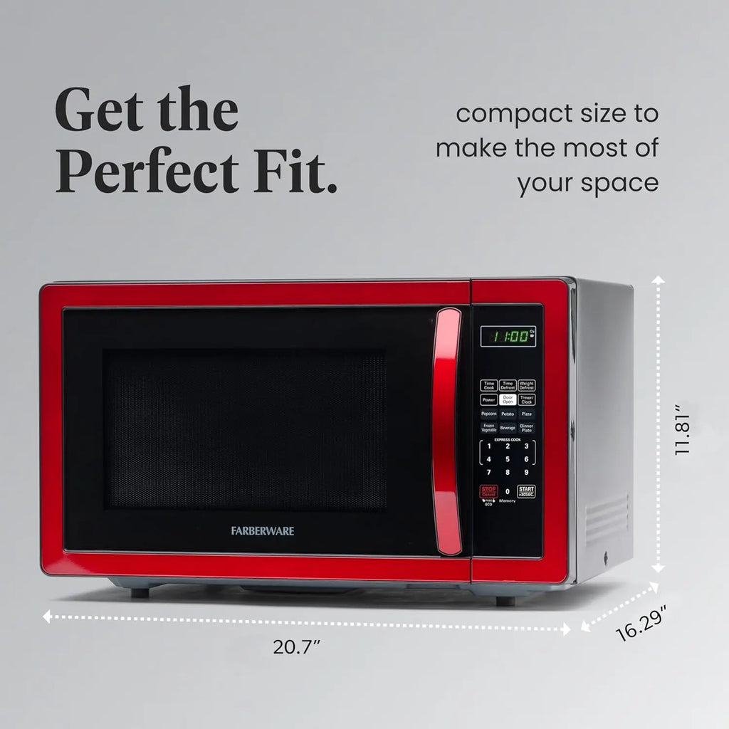 1.1 CF Microwave – 1000W, Metallic Red