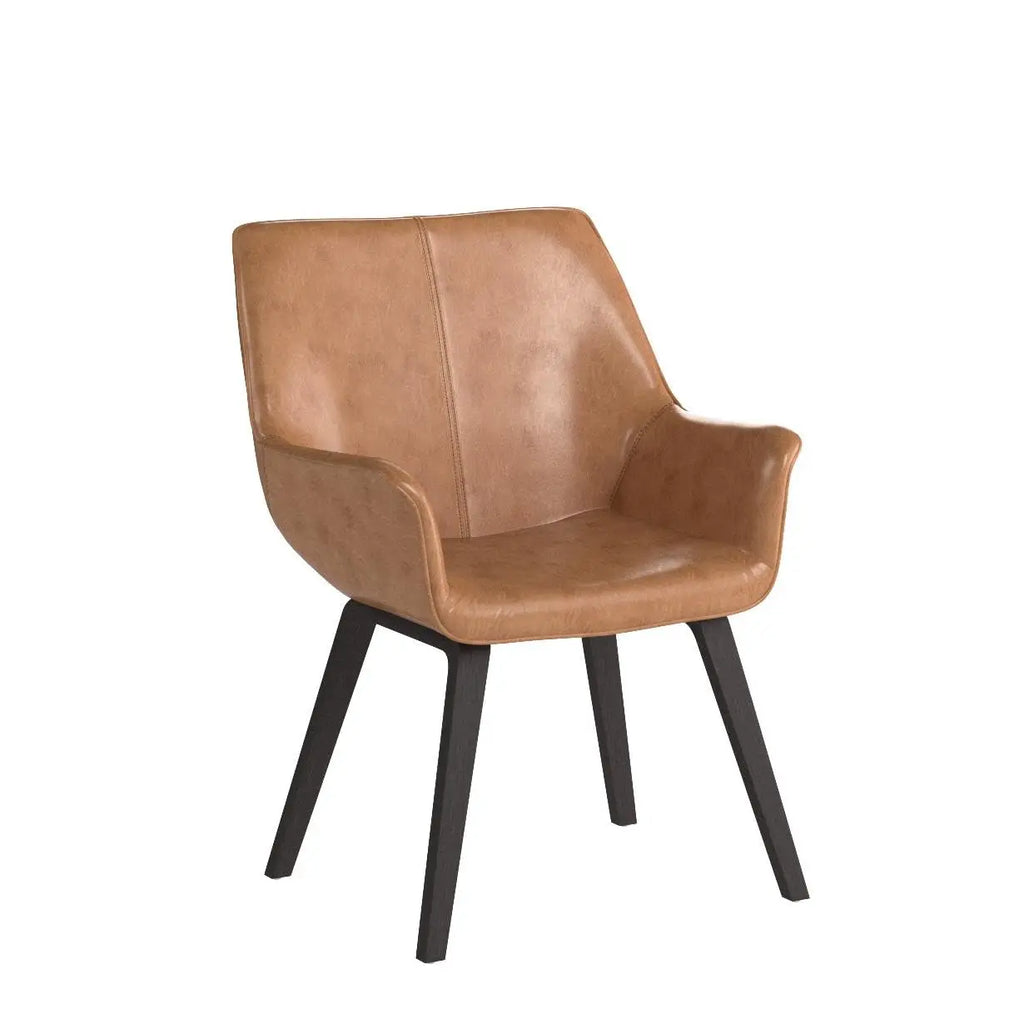 4 PU Leather Chairs Modern