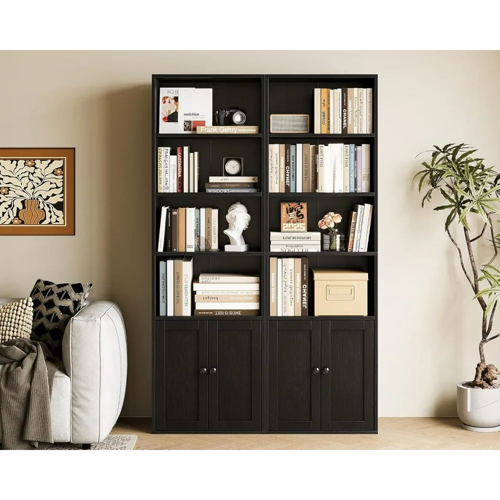 2. Casaottima Black 6-Tier Bookcase