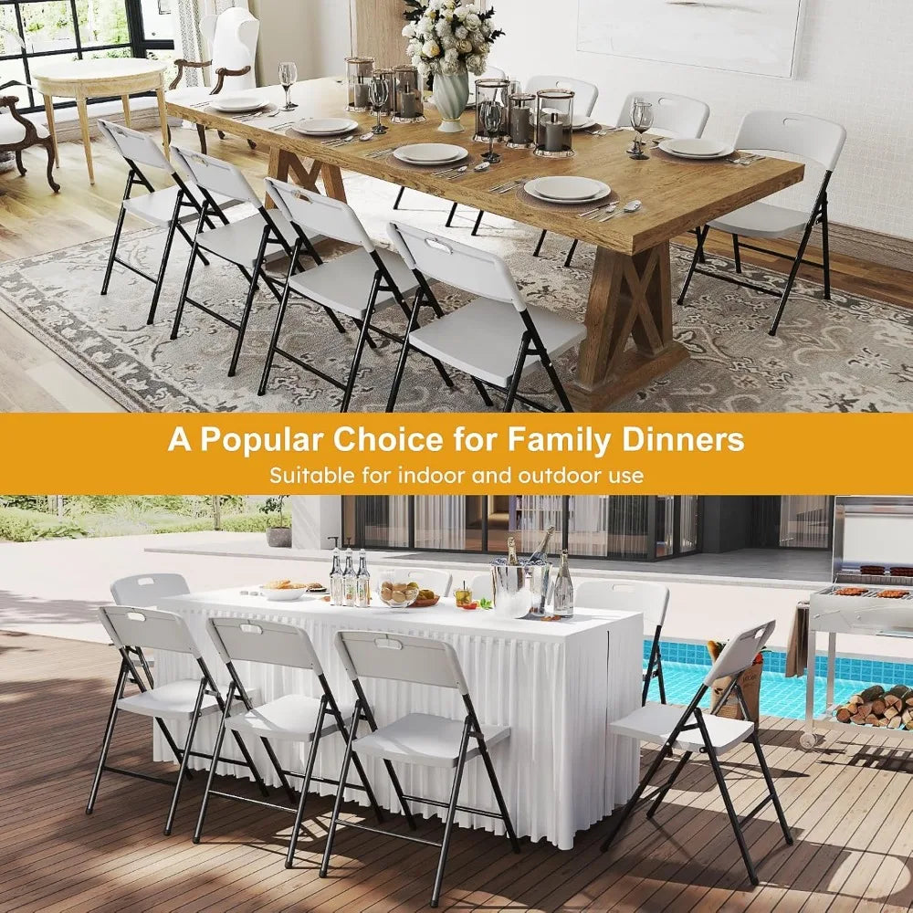 6 Pack Heavy Duty Folding Chairs