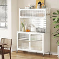 66" Pantry Cabinet W Adjustable Shelf/Wheels