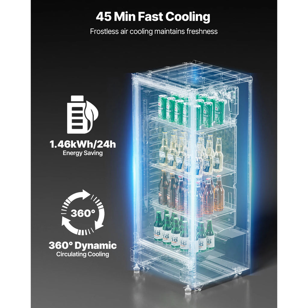Commercial Merchandiser Refrigerator Glass Door Display