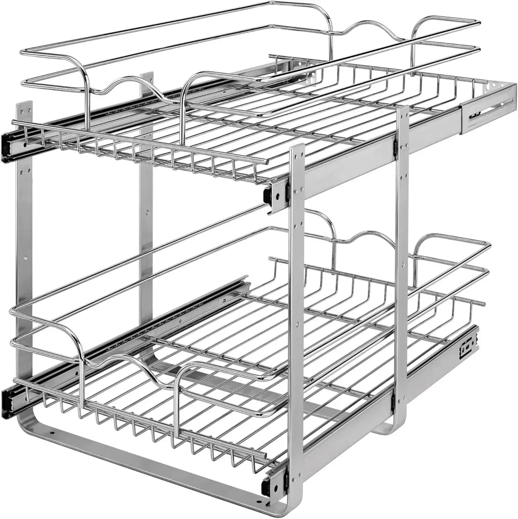 2-Tier Cabinet Pullout Organizer 15 x 22"