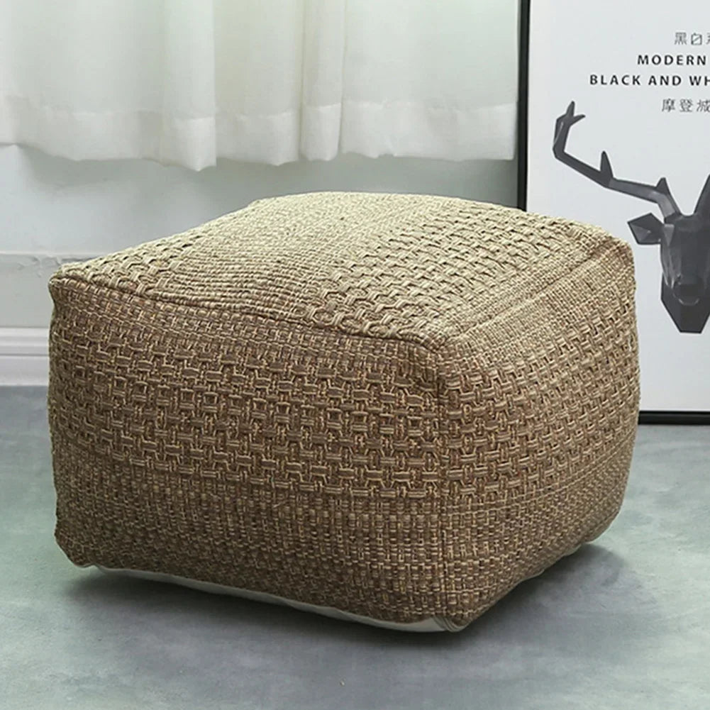 Footstool Nordic Style Woven