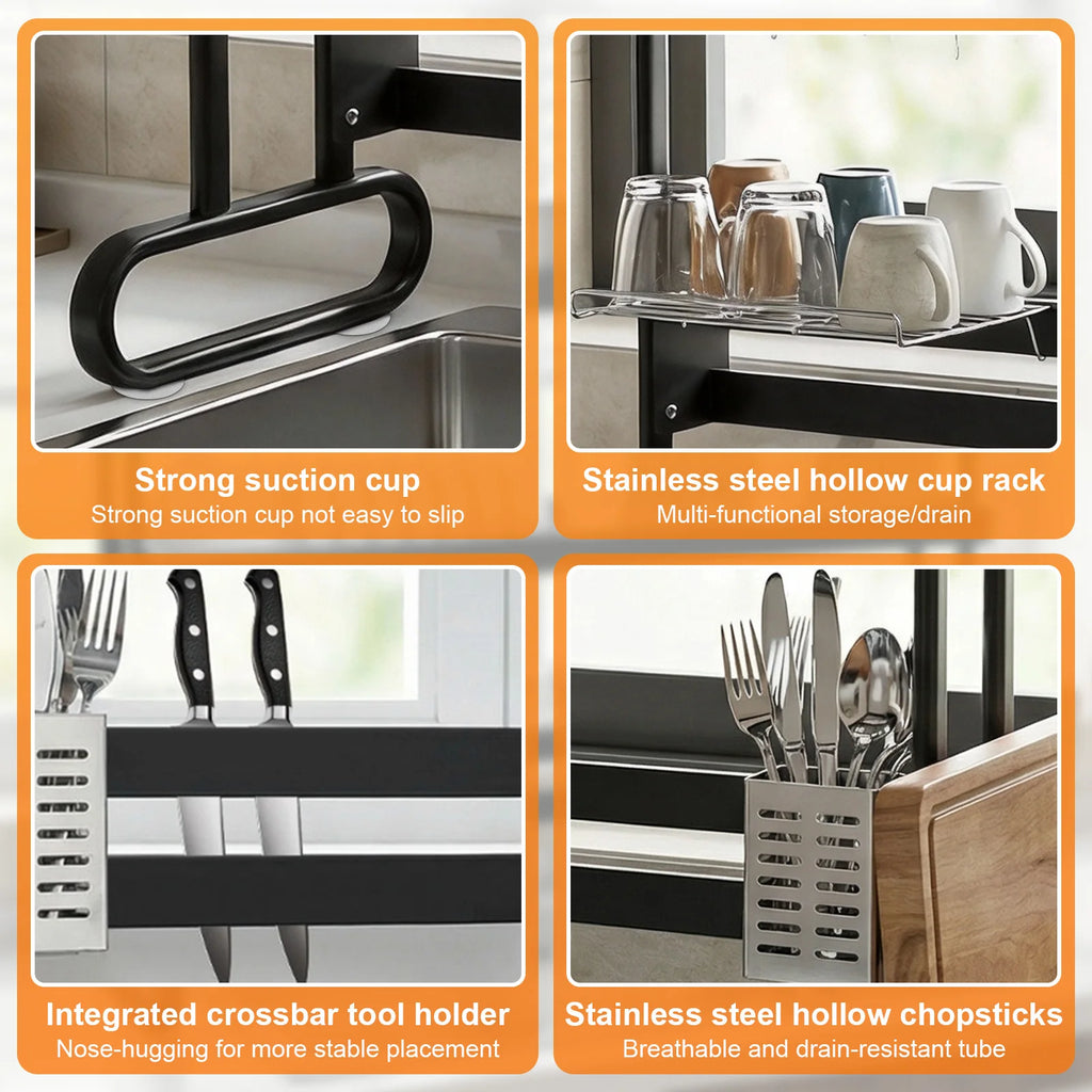 Stainless Steel Dish Drainer Over Sink