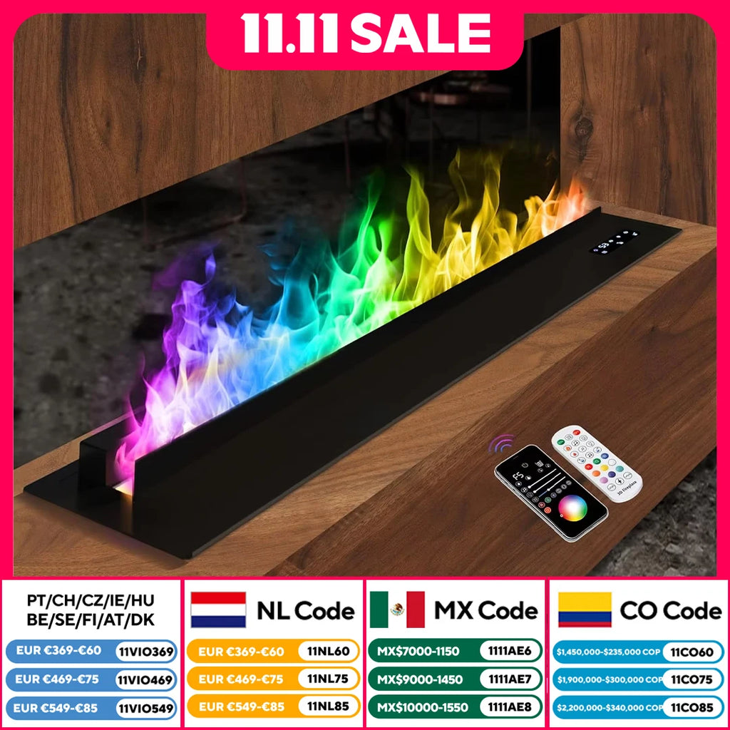 5-yr warr simulated fire embedded fireplace 3D
