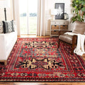 8' x 10', Red & Multi Persian