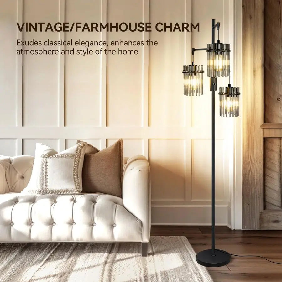 Modern Dimmable Glass Tree  Lamps