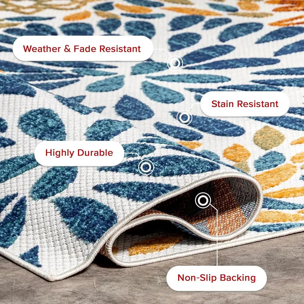 loral & Paisley 5X8 Indoor/Outdoor