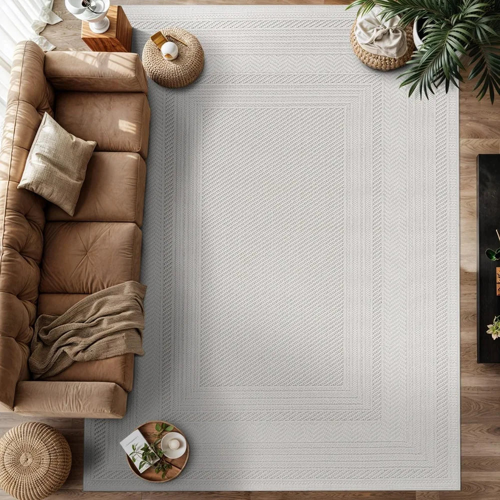 Loop White 6x9 Boho Geometric