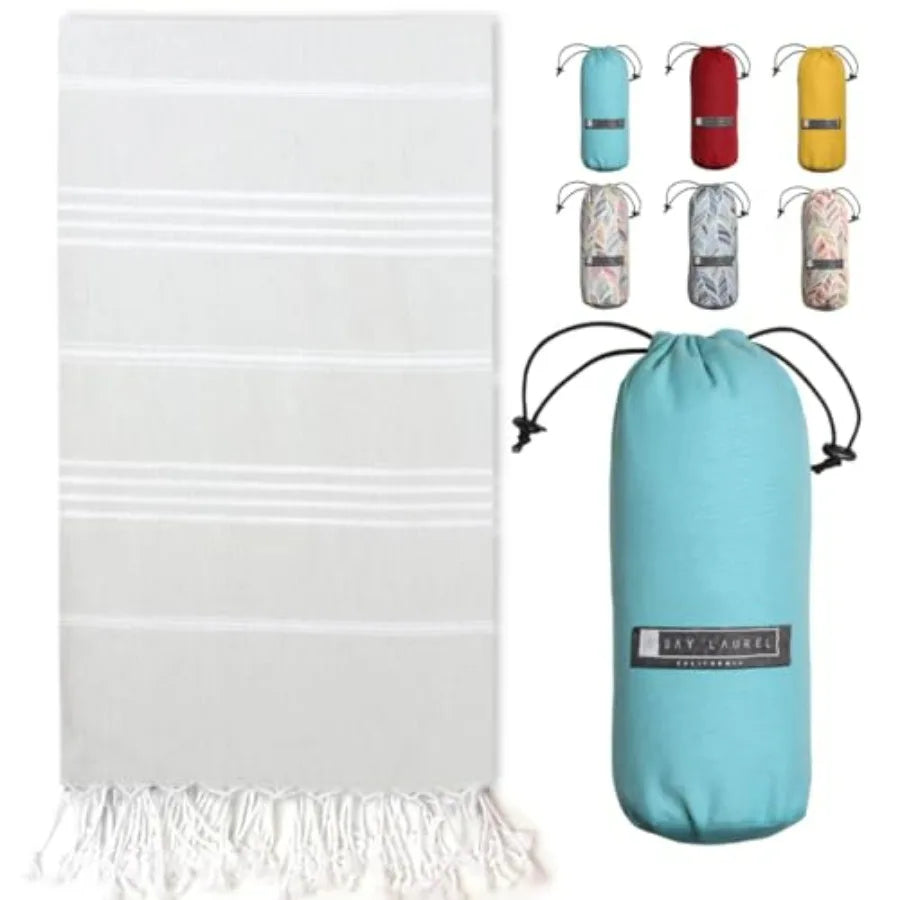 Turkish Beach Towel with Travel Bag 39 x 71